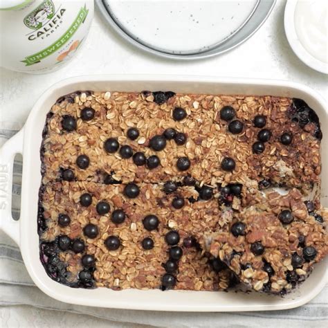 Baked blueberry oatmeal – Artofit