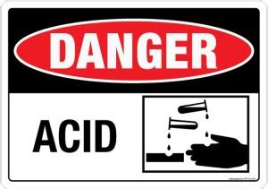Safety Sign Store Danger: Acid Emergency Sign Price in India - Buy ...