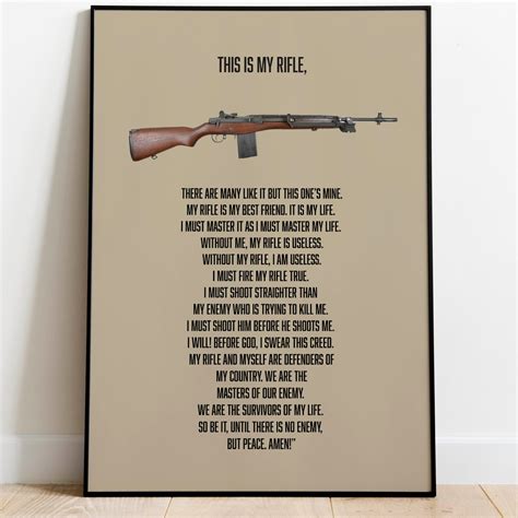 R. Lee Ermey Drill Sgt Poster ' This is My Rifle Hymm' - Etsy