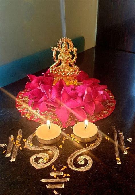 15 Lakshmi Pooja Celebration and Decoration Ideas | Diwali Laxmi Puja ...
