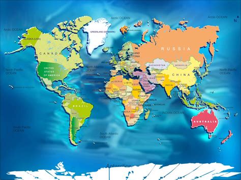 World Map - Large Size Poster Picture