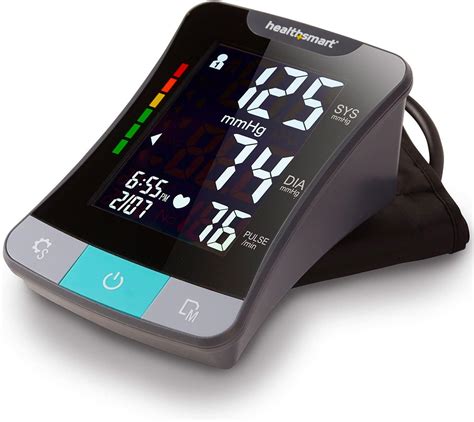Amazon.com: HealthSmart Digital Premium Blood Pressure Monitor with Automatic Upper Arm Cuff ...