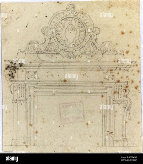 Francesco Borromini (Entwerfer in) Rom, a pudia ludovisi, kamin. Paper ...