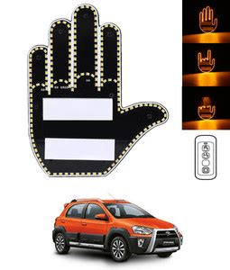 MATIES Fun Hand gesture light with Remote Back Window sign & Funny Car ...