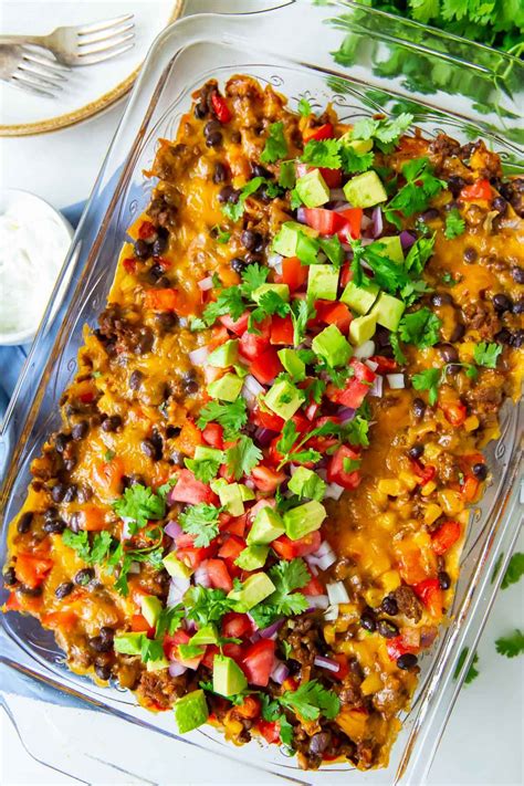 This easy Taco Casserole recipe is the best comfort food! With ...
