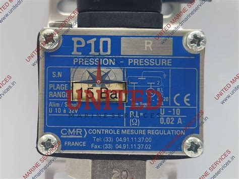 CMR P10 R PRESSION PRESSURE REGULATOR 15 BAR | United Marine Services