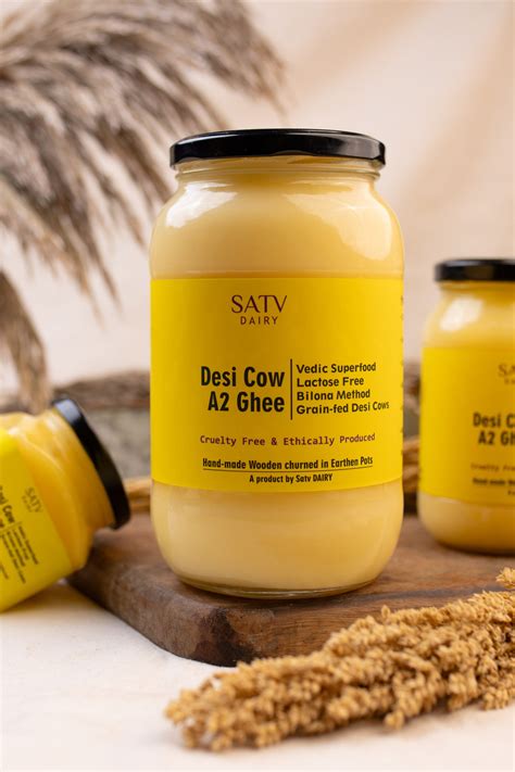 Best Desi Cow A2 Milk Ghee (Grain-fed) Online | Satv Dairy – Sâtv Dairy