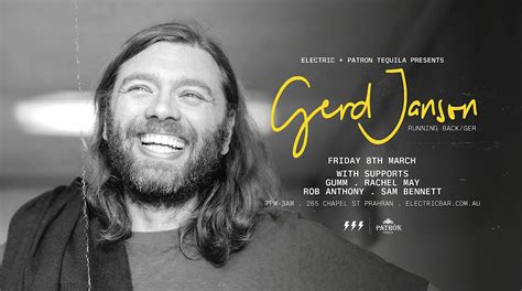 Electric & Patron Tequila presents GERD JANSON (Running Back, GER ...