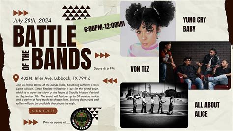 Battle of the Bands Finals, Prima Vista Events Center, Lubbock, 20 July ...