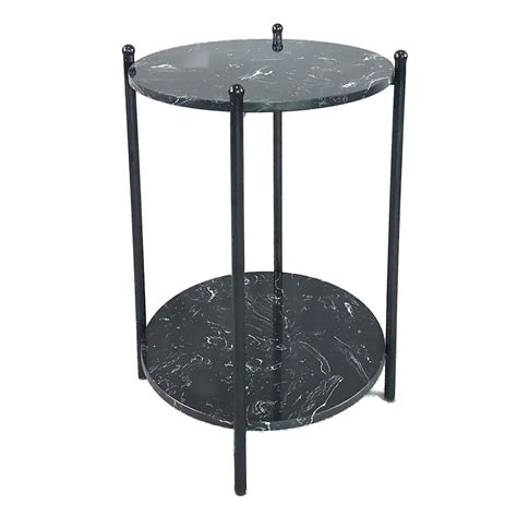 Leah Metal & Marble Accent Table | At Home