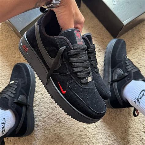 Nike Air Force 1 Black Orange First Copy Shoes