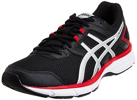 Buy ASICS Men's Gel-Galaxy 8 Onyx, Silver and Chinese Red Mesh Running ...