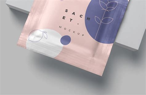 Minimalist Sachet Mockup with Modern Packaging | ZippyPixels
