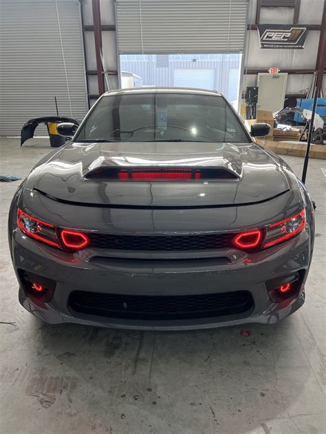 Charger RGB Prebuilt Headlights assembly Plug N Play 2015-2023 Color Change Preassembled ...