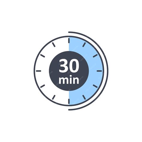Premium Vector | Clock icon vector illustration Timer sign 30 min on ...
