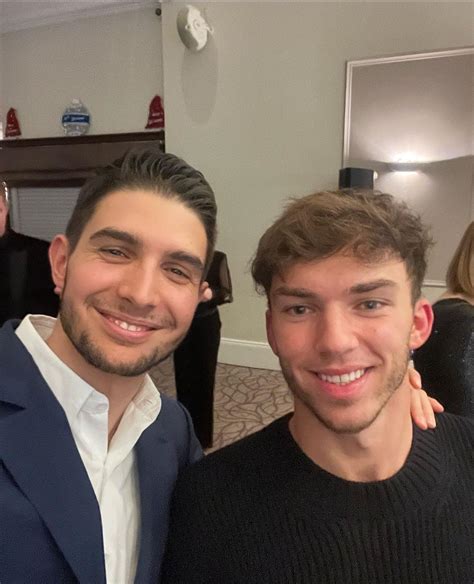 Pierre and Esteban at the Alpine Christmas party last night ...