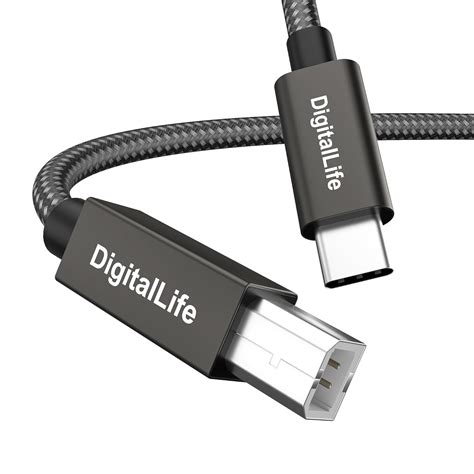 DigitalLife USB C to USB B MIDI Cable - USB Type C MIDI Interface Cable ...