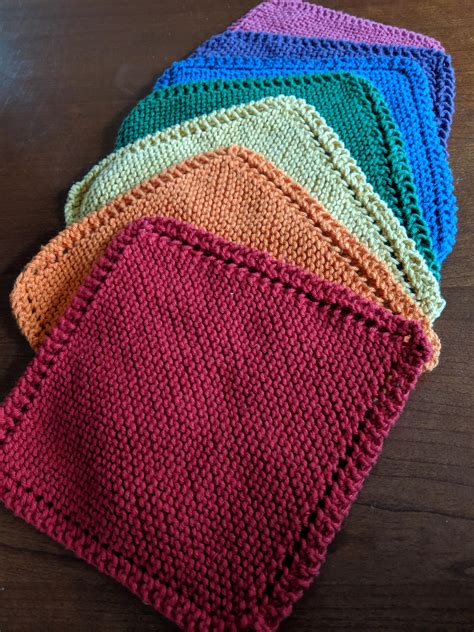 Cotton Dishcloth Knitting Pattern