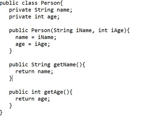 Image result for Person.java Program