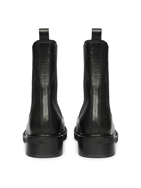 Buy Saint G Women Black Leather Chelsea Boots Online