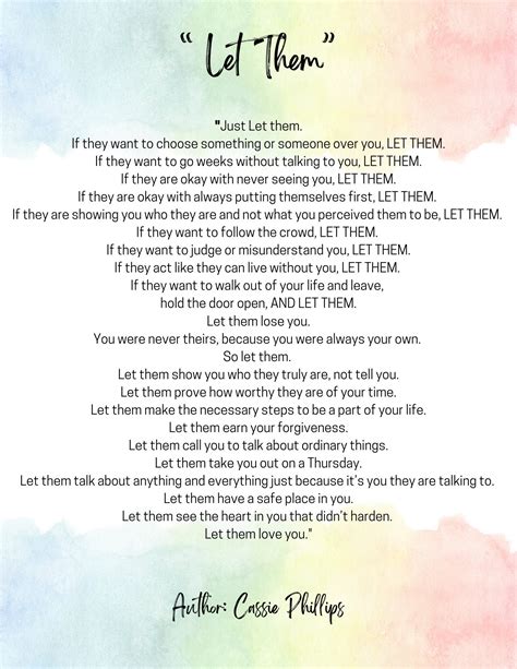 Let Them Poem 8.5x11 DIGITAL Print - Etsy