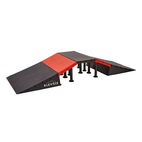 Elevate Outdoor Jumbo Plastic Skate Ramp Set, Bike & BMX Jumping ...