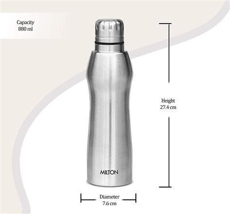 Milton Puro Stainless Steel Fridge Bottle – Sarathy Kitchenware
