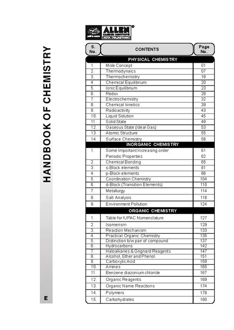 Chemistry Handbook: Comprehensive Study Guide for ALLEN - Studocu