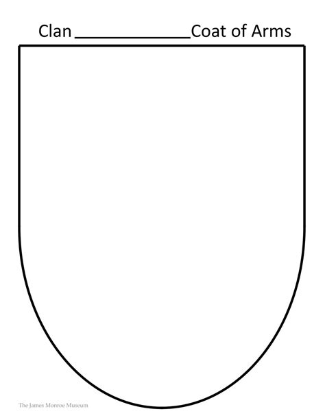 50+ Free Printable Coat Of Arms Templates [Editable PDF]