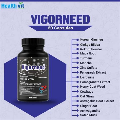 Buy WEST COAST VIGORNEED MALE STRENGTH STAMINA POWER & ENERGY BOOSTER ...