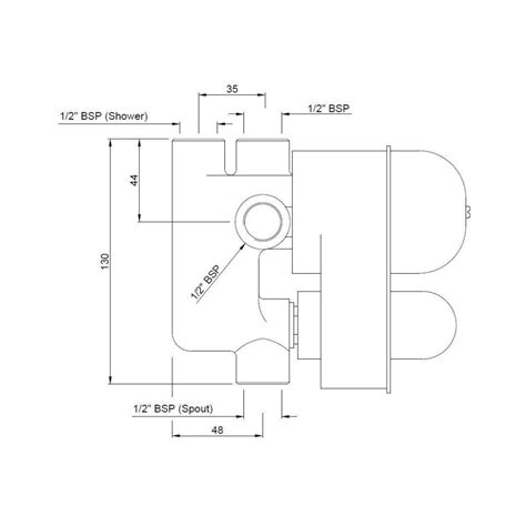 Jaquar - Bathroom 3 Inlet Diverter Valve - Allied ALD-CHR-193 on Decure.in