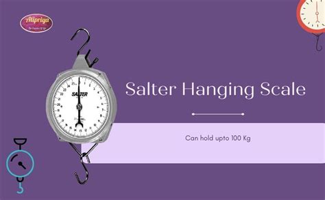 Atipriya Salter Hanging Scale 235-6M 100Kg by Salter India Ltd Circular ...