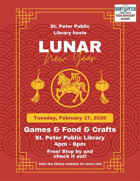 Lunar New Year Party 2026 - Year of the Horse!, 601 S. Washington Ave ...