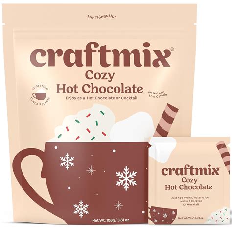 Amazon.com : Craftmix Cozy Hot Chocolate Mix - 12 Individual Hot Cocoa ...