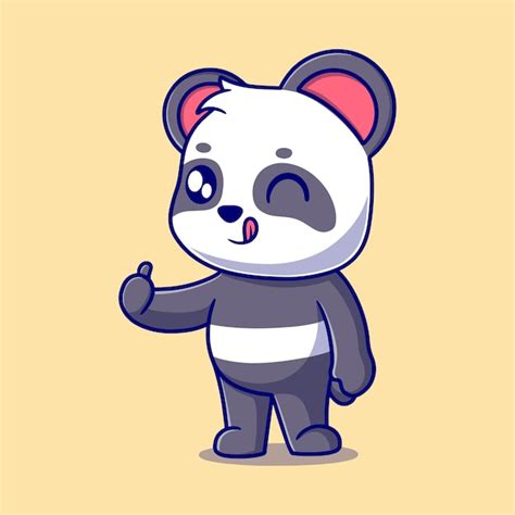 Niedliche Panda-Cartoon-Symbol-Illustration lustige Geschenk-Cartoon ...