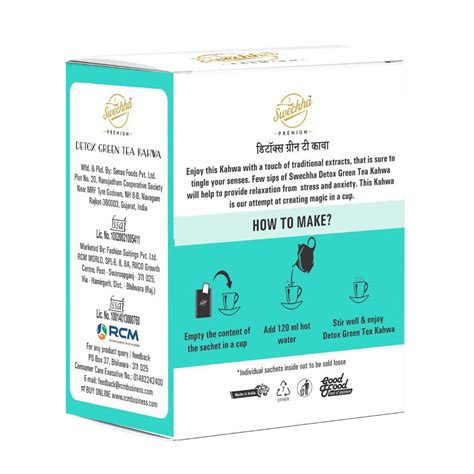 Premium Detox Green tea Kahwa 36g (12 sachet) – Vintage Farmers