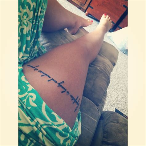 Thigh Tattoos For Women Words - Letter Words Unleashed