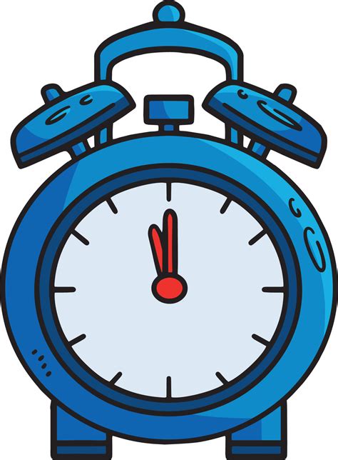 Alarm Clock Cartoon Colored Clipart Illustration 12902526 Vector Art at ...