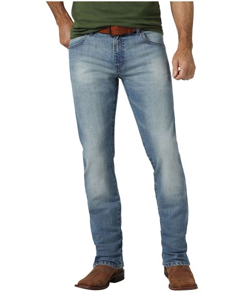 Wrangler Men's Retro Mid Rise Slim Straight Stretch Denim Jeans | Mark's