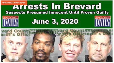 Brevard County Crime News Update - June 3, 2020 - Brevard County Arrests