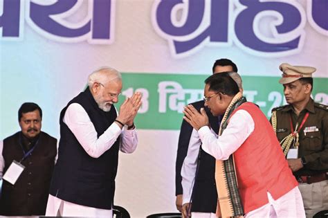 Vishnu Dev Sai sworn in as 4th CM of Chh’garh in PM Modi’s presence