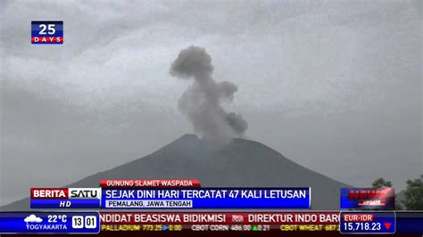 gunung slamet erupsi hari ini 2023