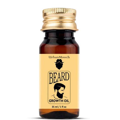UrbanMooch Organic Beard Growth Oil & Mustache Growth Oil, 35Ml ...