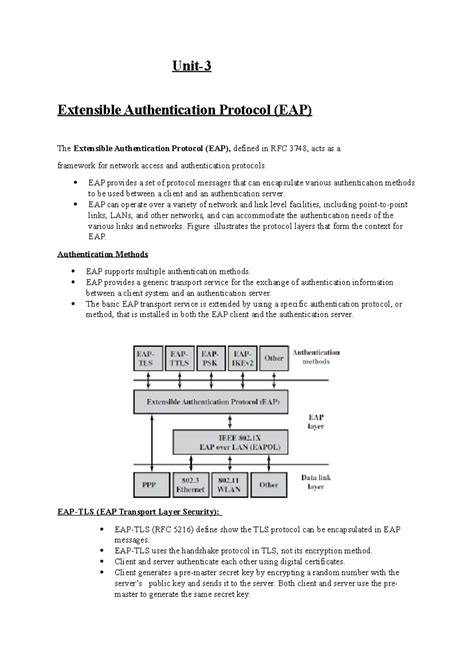 Unit-3 Full notes - Good for learn - Unit- Extensible Authentication ...