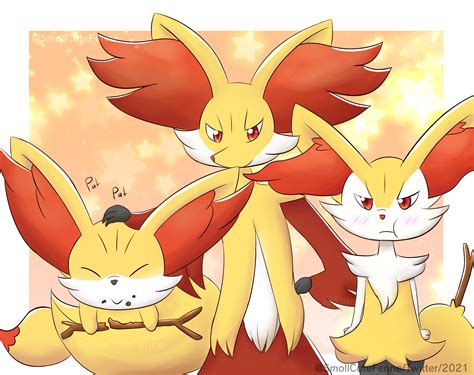 Fennekin Evolution Aimer 🌼: "fennekins #pokemon" — Bluesky