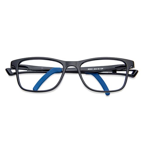Buy Kids Glasses: Black Sky Blue Full Rim Rectangle Kids 5-8 yrs ...