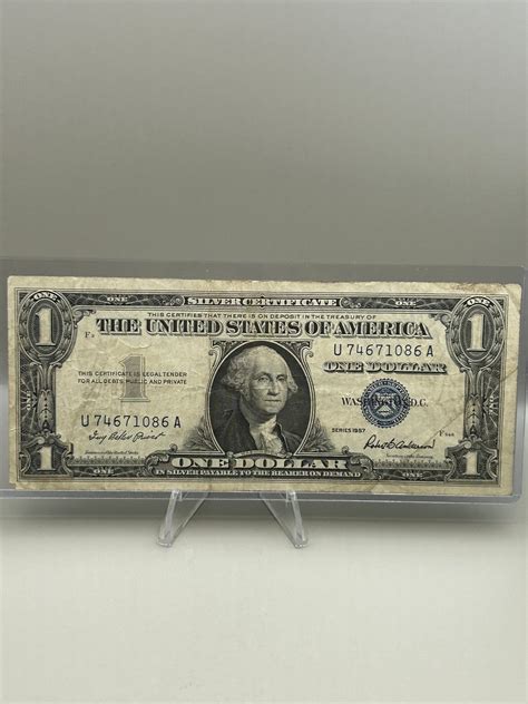 Beautiful 1957 One Dollar Bill -silver Certificate U.S. Note - - Etsy
