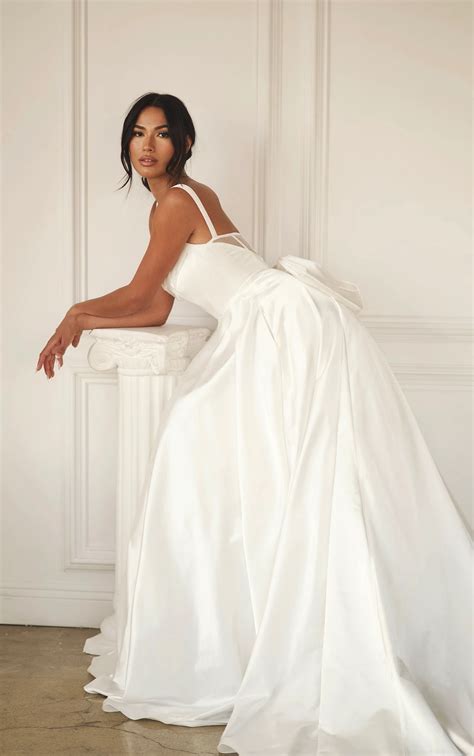 Understated Luxury Ballgown Wedding Dress with Cowl Neckline