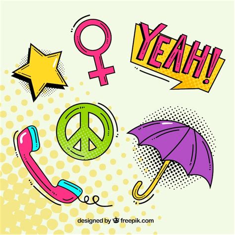 Pop culture elements Images - Free Download on Freepik