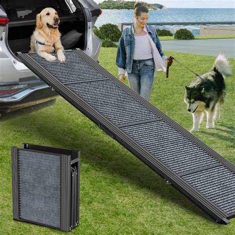 Dog Ramp for Car 71" Extra Long & 17.2" Wide Folding Pet Ramp Dog Ramps ...